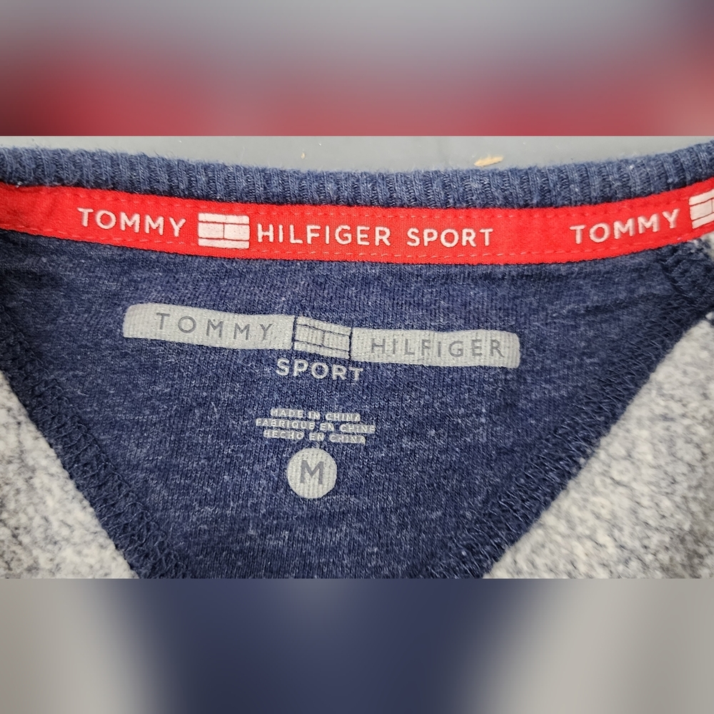 ❤️ TOMMY HILFIGER SPORT WOMEN'S CREW NECK SWEATSHIRT WITH SLIT CUFFS SIZE MEDIUM - Picture 10 of 12